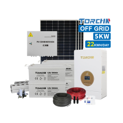 5KW Off Grid Solar Kit Full Power, Long Life, Low Temp Resistant for Home and Commercial Use TORCHN