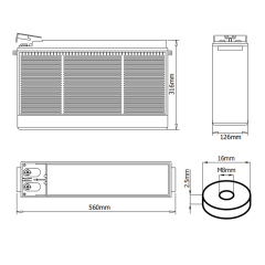 Front Terminal Battery Series 12V 50-180Ah Long Life 15 Years Telecom UPS Backup Power Hengxing