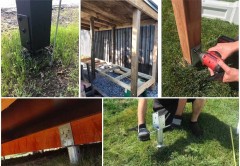 No Dig Ground Screw Anchor Hot-Dip Galvanized Steel for 4x4 Post Mailbox Fence Solar Mounting YANGLIN