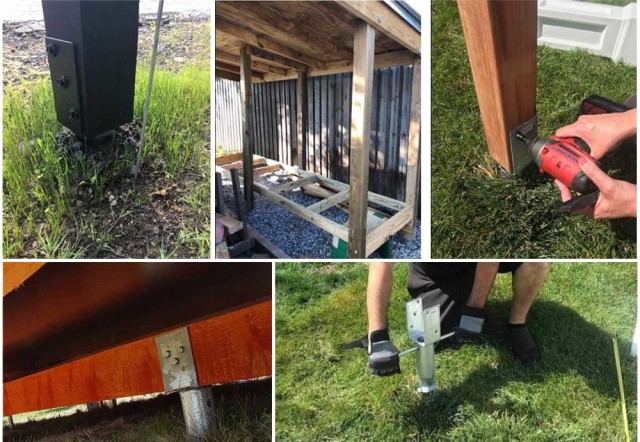 No Dig Ground Screw Anchor Hot-Dip Galvanized Steel for 4x4 Post Mailbox Fence Solar Mounting YANGLIN