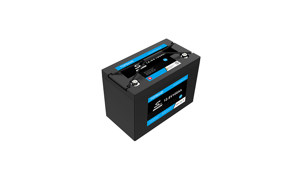 Lead Acid Drop-in S Series 12V100Ah LiFePO4 Battery Lightweight High Cycle Life for RV Fishing Boats Solar Storage Topband