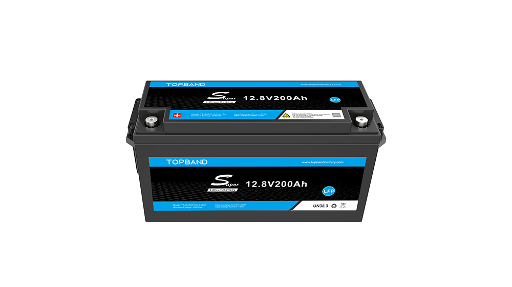 Lead Acid Drop-in S Series 12V200Ah LiFePO4 Battery High Cycle Life for RV Fishing Boats Solar Storage Topband