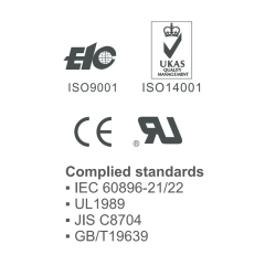 Front Terminal Battery Series 12V 50-180Ah Long Life 15 Years Telecom UPS Backup Power Hengxing