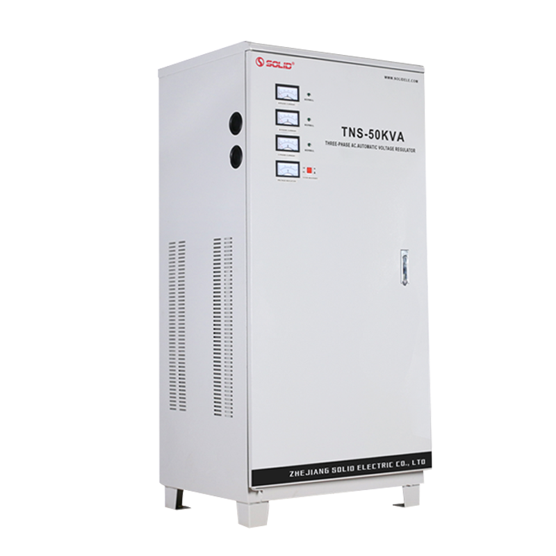 TNS-50KVA Three Phase Automatic Voltage Regulator with MCU Control and Overload Protection for Industrial Power Systems