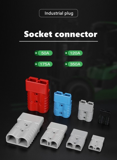 Anderson Connector 50A-350A Heavy Duty Waterproof Plug for Solar Battery and Energy Storage Systems
