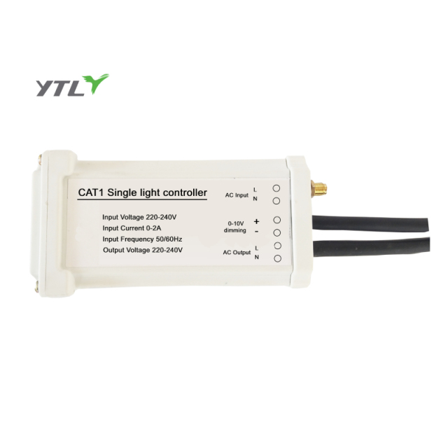 Cat1 (4G) Module Communication Smart Street Light Controller Single Lamp Control 220V-240V 50/60Hz for Intelligent Street Lighting Systems