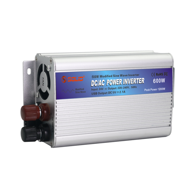 SOL-300/600/1000W Pure Sine Wave Inverter 12/24/48V to 110/230V for Solar Power Systems SOLID Ele