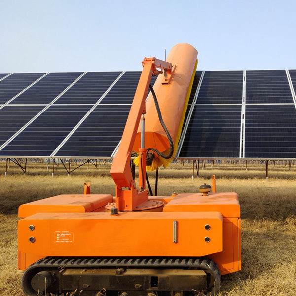 Solar Panel Cleaning Robot Telescopic Photovoltaic Panel Cleaning Machines 3–5 MWp Daily Efficiency 4800 mm Max Height for Solar Plants