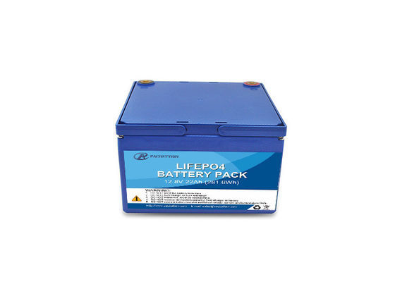 12.8V Li Ion Battery Pack 22Ah with 26650 Cells, Fireproof ABS Case for UPS Solar Street Light Golf Cart