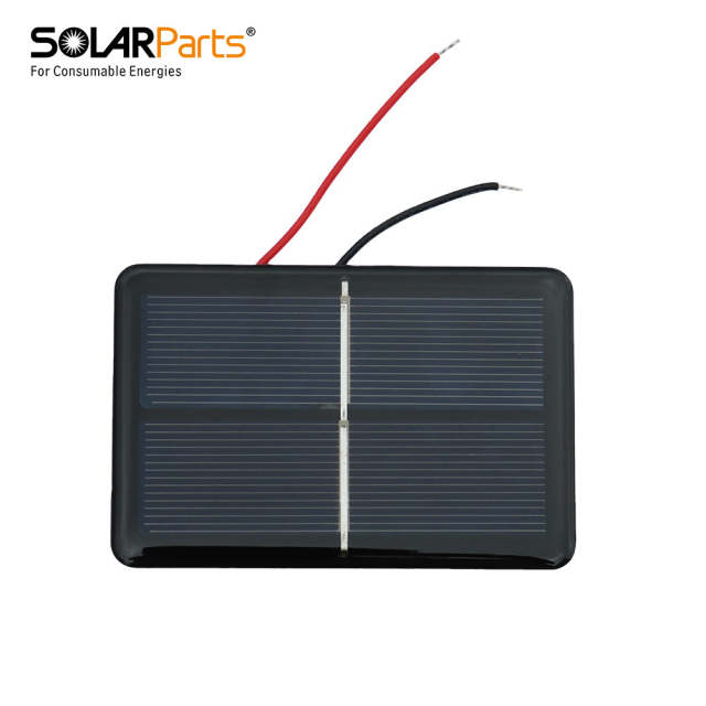 Keruft_Epoxy Resin Solar Panel 0.5v 500mA 60x90mm High-Efficiency Mini Solar Module for DIY Educational Projects and Small Power Devices Keruft