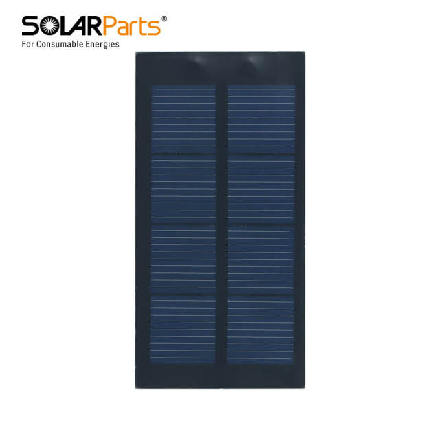2V/400MA 0.8W PET Solar Panel High-Efficiency DIY Module for Solar Lights, Chargers, Educational Kits