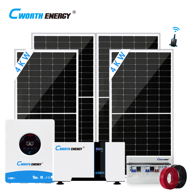 4KW Solar Energy System 4KVA LBD-24200C Off-Grid Home & Industrial Power Backup with MPPT Controller Cworth Energy