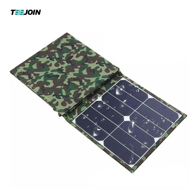 Dual USB Output 150W 18V Folding Solar Panel High-Efficiency Waterproof for Outdoor Camping Hiking RVs Teejoin