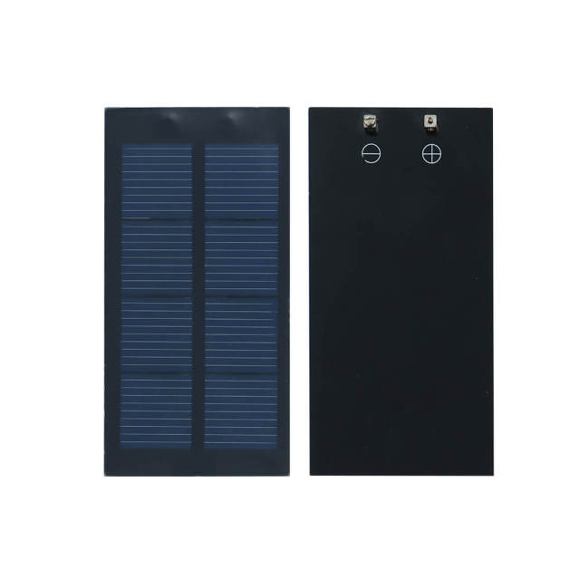 2V/400MA 0.8W PET Solar Panel High-Efficiency DIY Module for Solar Lights, Chargers, Educational Kits