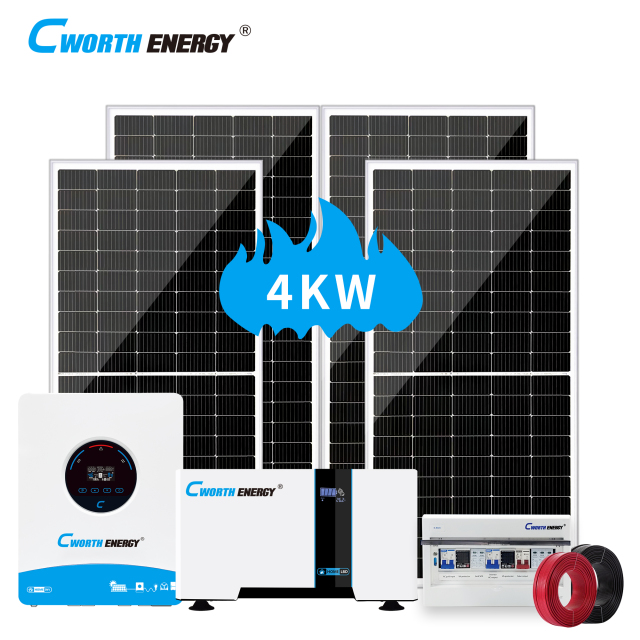 4KW Solar Energy System 4KVA LBD-24200C Off-Grid Home & Industrial Power Backup with MPPT Controller Cworth Energy