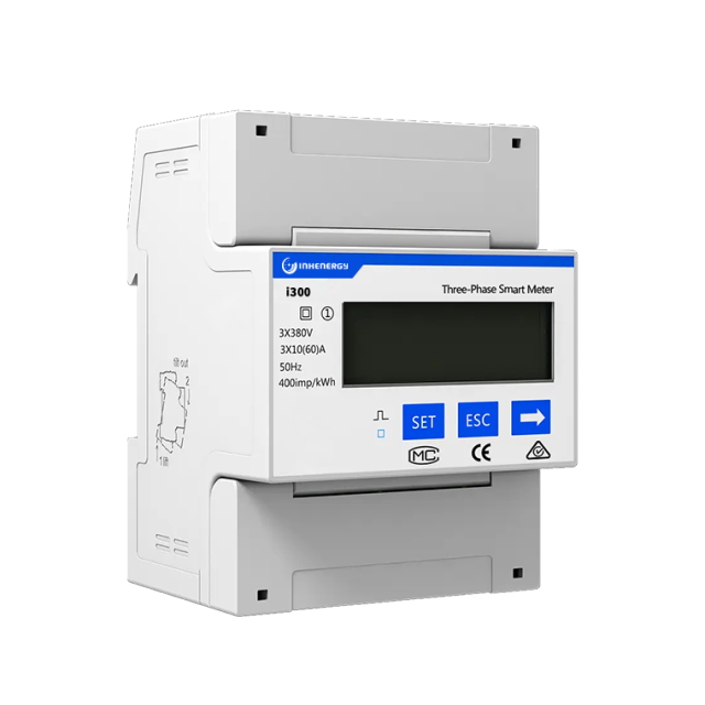 Three Phase Smart Meter 3P4W Class 1.0 Accuracy DIN-Rail Mounting for Energy Monitoring in Power Systems and Industrial Applications