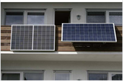 1200W Micro system for balcony 8pcs 150W glass solar panels with micro inverter for apartment balcony installation