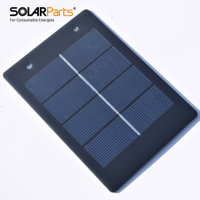 2V 1.2W PET Solar Panel High-Efficiency Monocrystalline DIY Educational Kit for Solar Lights and Chargers