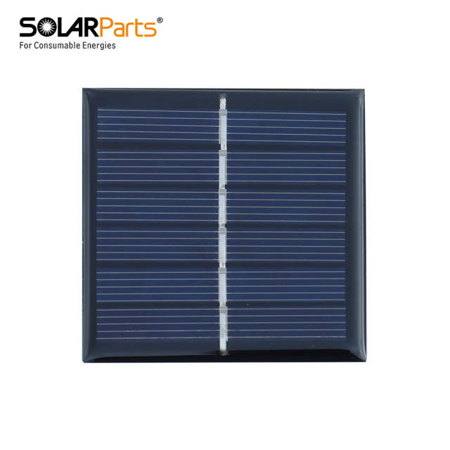 Keruft_Mono Epoxy Resin Solar Panel 3V 50mA 60 x 60 x 3mm Mini Lightweight High-Efficiency for DIY Educational Models Keruft
