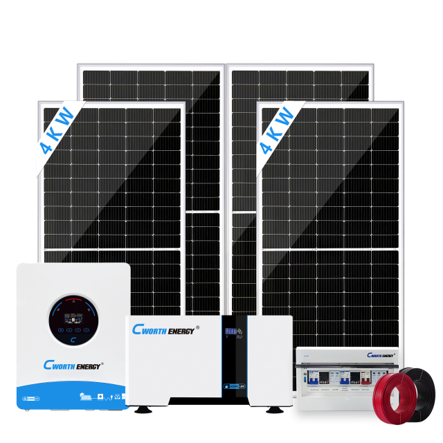 4KW Solar Energy System 4KVA LBD-24200C Off-Grid Home & Industrial Power Backup with MPPT Controller Cworth Energy