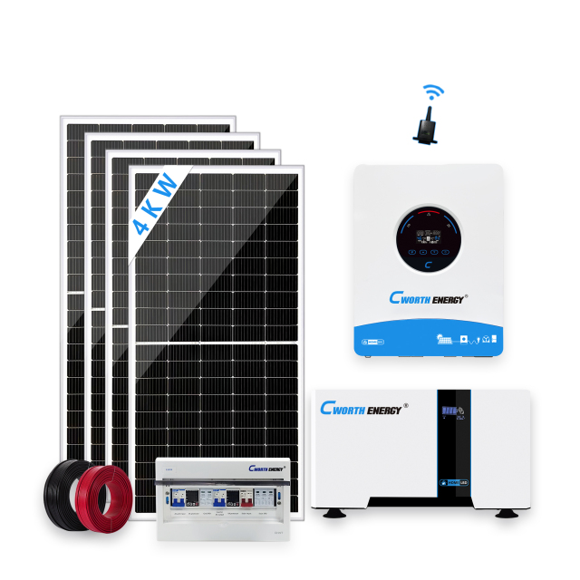 4KW Solar Energy System 4KVA LBD-24200C Off-Grid Home & Industrial Power Backup with MPPT Controller Cworth Energy