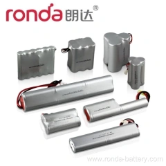 Emergency Light IFR18650 6.4V 4.5Ah LiFePO4 Battery 28.8Wh 2S3P Rechargeable Pack for Exit Sign Backup and Emergency Lighting Ronda
