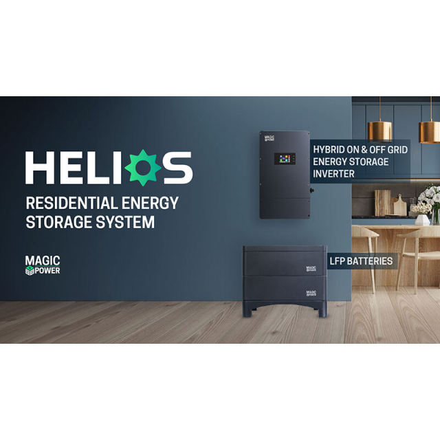 Helios Wohnenergie-Speichersystem 6kW/8kW IP65 Rated Lithium/Lead-Acid Battery Backup for Home & Off-Grid Use Helios