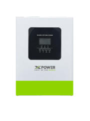 Hybrid Solar Power Inverter 6.2KW 500VDC Max PV Input, 100A MPPT, WiFi Monitoring, 1-Phase Off-Grid/On-Grid System for Home and Commercial Use