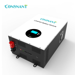 Wall Mount LiFePO4 Battery Pack 48V 200Ah High Safety Long Cycle Life for Indoor Distribution Stations Consnant