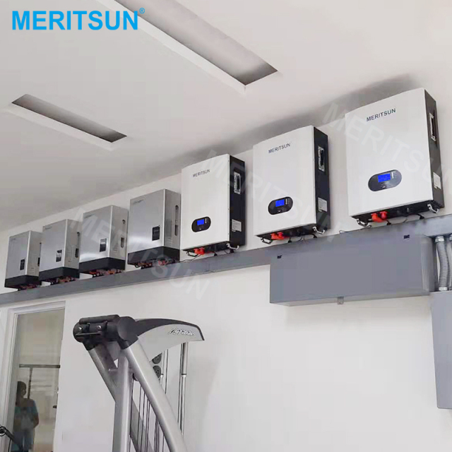 LiFePO4 48V 150Ah 10KWh Lithium Battery Wall Storage for Off-Grid Solar Power Systems MeritSun