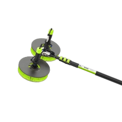 Double-head Photovoltaic Cleaning Machine Dual Brush Disks Heavy-duty Solar Panel Cleaning for Large-scale PV Farms