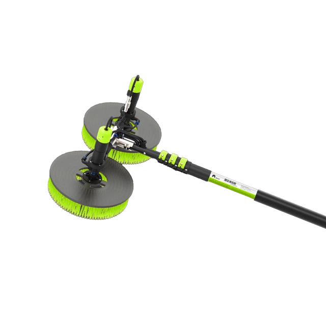 Double-head Photovoltaic Cleaning Machine Dual Brush Disks Heavy-duty Solar Panel Cleaning for Large-scale PV Farms