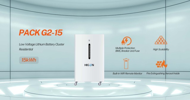 51.2V 300AH 15kWh Lithium Battery LiFePO4 Home Energy Storage System for Residential Backup Power Higon