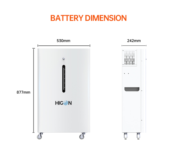 51.2V 300AH 15kWh Lithium Battery LiFePO4 Home Energy Storage System for Residential Backup Power Higon