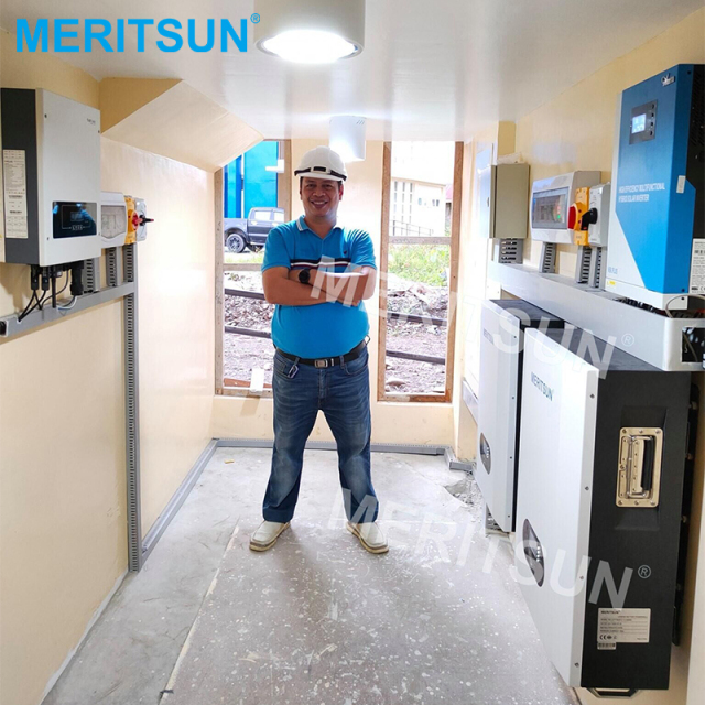 10kwh Ess power energy wall battery 48V 200Ah LiFePO4 High-Cycle Life Home Solar Storage System MeriTech