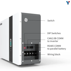 48V 50Ah 2.5KWh Wall-mounted Home Battery Backup LiFePO4 IP65 Outdoor & Indoor Use for Residential Energy Storage