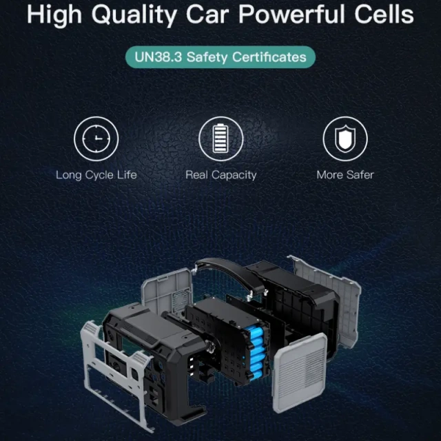 500Wh Portable Power Station 500W Output with Multiple Ports for Outdoor Camping and Emergency Backup