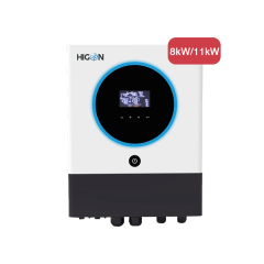 Hybrid Solar Inverter Dual MPPT 8-11kW On/Off Grid System for Home and Commercial Use