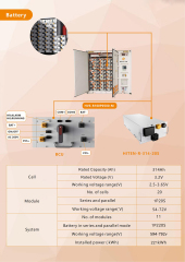 VNICE 1100KWh Lifepo4 314Ah LFP High Voltage Battery Systems ESS Energy Storage - Air Cooled, IP55 Rated, 594V-792V for Grid & Commercial Use