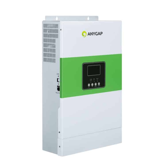 Off Grid Solar Inverter 3.5KW-5.5KW Pure Sine Wave LCD Display for Home and Remote Power Systems Anygap
