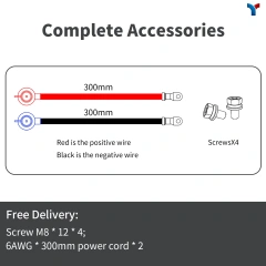 12V 100Ah LiFePO4 Battery IP67 Waterproof 1C Charge/Discharge for Solar Storage & Off-Grid Systems LYBESS