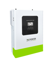 Hybrid Solar Power Inverter 6.2KW 500VDC Max PV Input, 100A MPPT, WiFi Monitoring, 1-Phase Off-Grid/On-Grid System for Home and Commercial Use