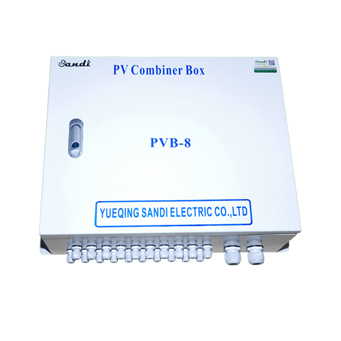 PVB-8 (8 Strings Input) 1000Vdc IP65 PV Combiner Box for Solar Inverter Systems