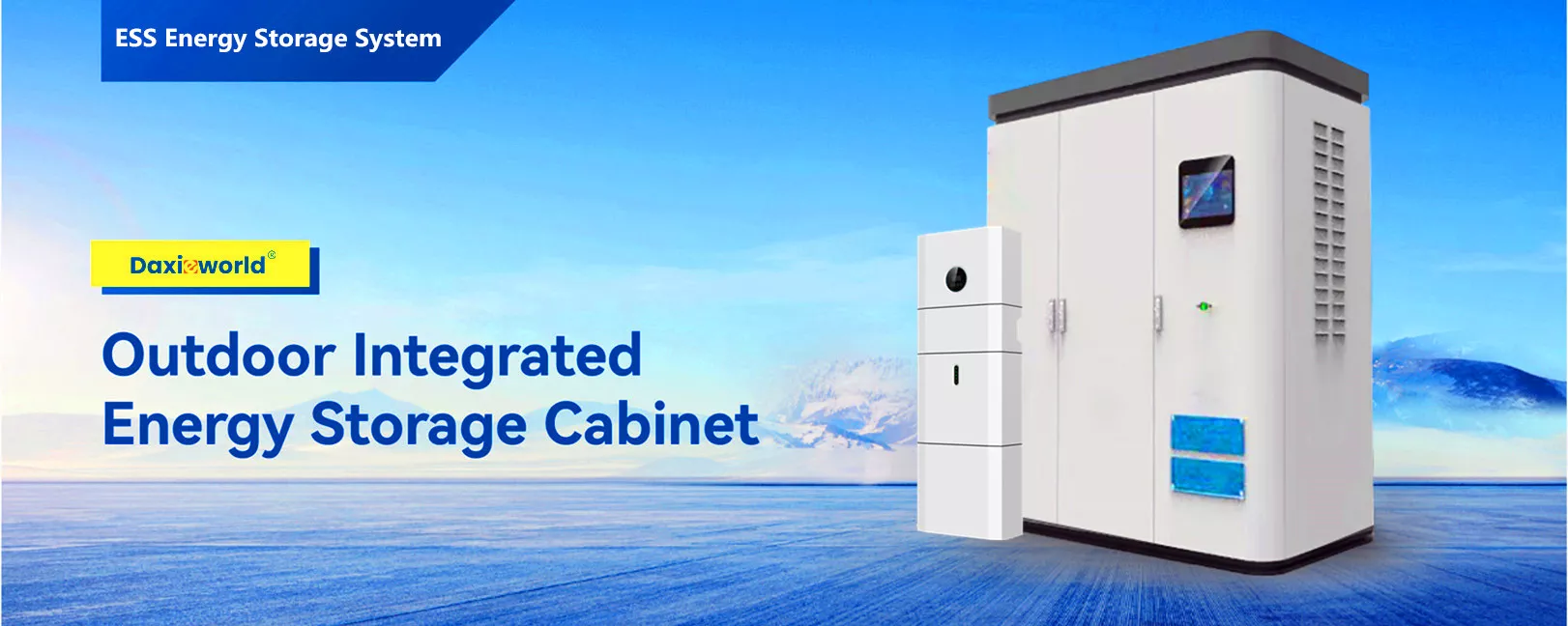 ESS Solar Storage System BluE-S Higher Efficiency Maximum Usable Capacity Off-Grid Backup Power for Residential Three-Phase