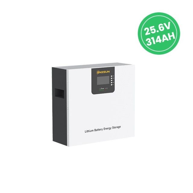 Solar Energy Battery 25.6V 314AH LiFePO4 Stackable for Home Solar Energy Storage