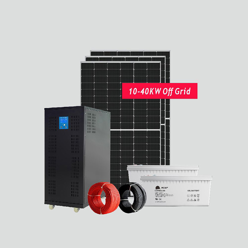 Off Grid Solar Power System 10-40KW Residential and Commercial Use for Energy Independence WEUP