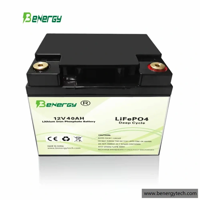 Lifepo4 Battery 12V 36AH 40AH High Capacity Long Life for Golf Trolley Cart Benergy