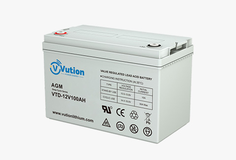 VTD Deep Cycle Maintenance Free Series Batteries 12V High Cycle Life for Solar Energy, Marine, RVs VTD