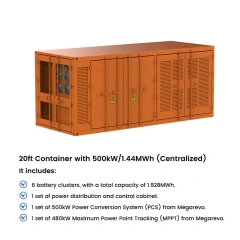Battery Energy Storage Solution 768V 1.44MWh Air Cooling Commercial & Industrial Microgrid Applications