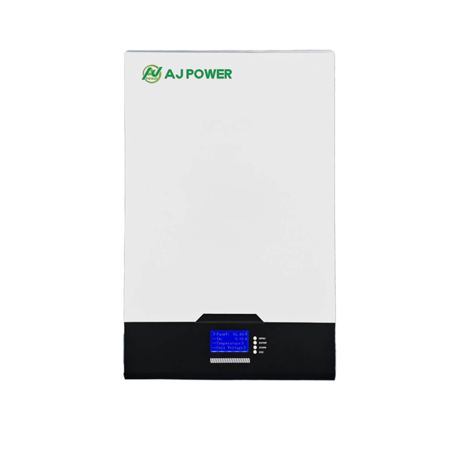 AJE5A 100AH 5kWh Intelligent Solar Power Battery LiFePO4 48V Home Energy Storage System for Residential Off-Grid and Backup Power AJPOWER